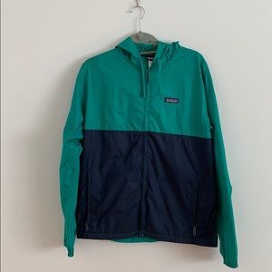 Patagonia men's windbreaker two toned jacket